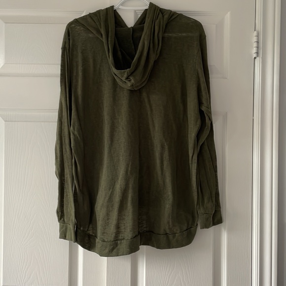 ⭐️2/$15 Light hoodie (olive green) - Picture 5 of 5
